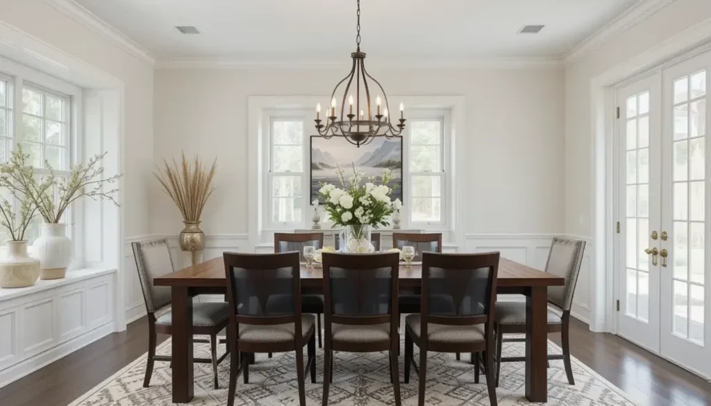 Dining Room Ideas with Dark Wood Floors