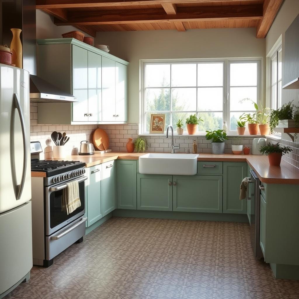 Vintage Modern Kitchen