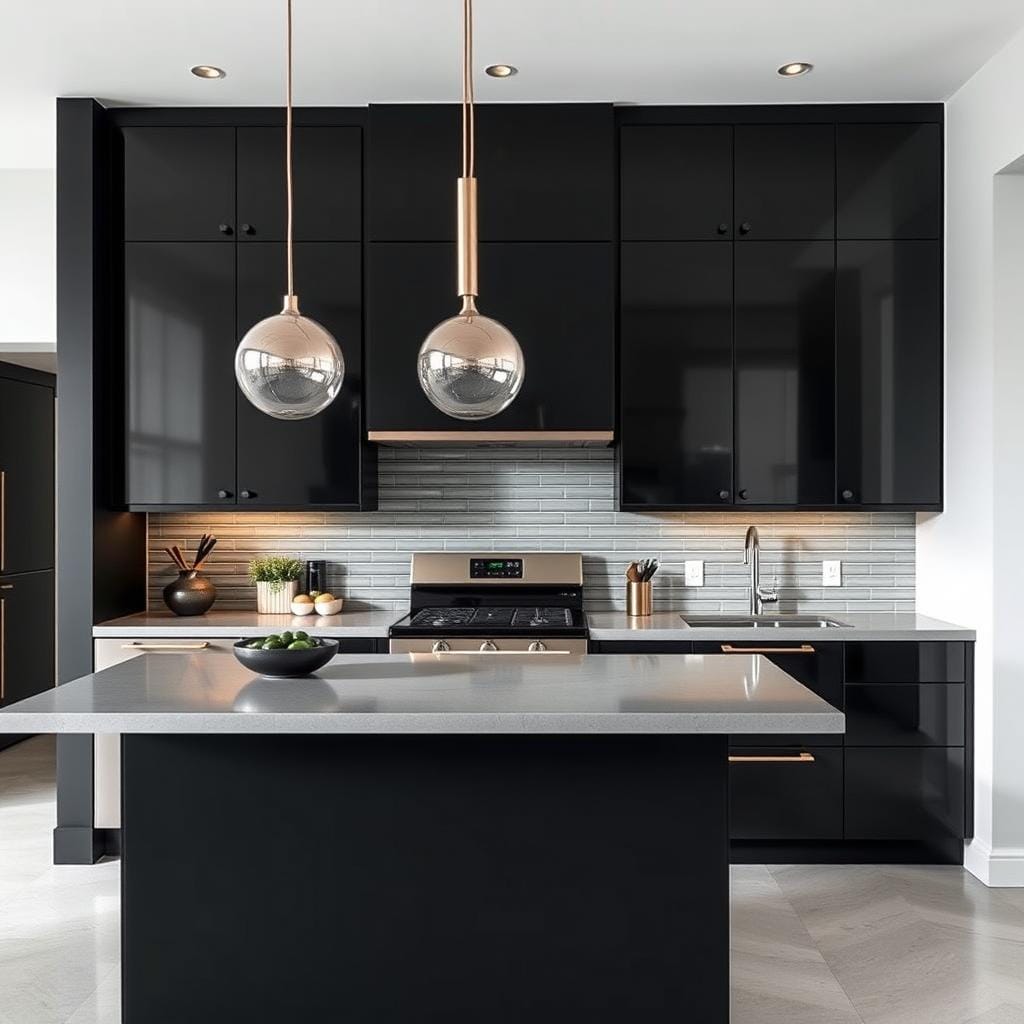 Black and Grey Kitchen