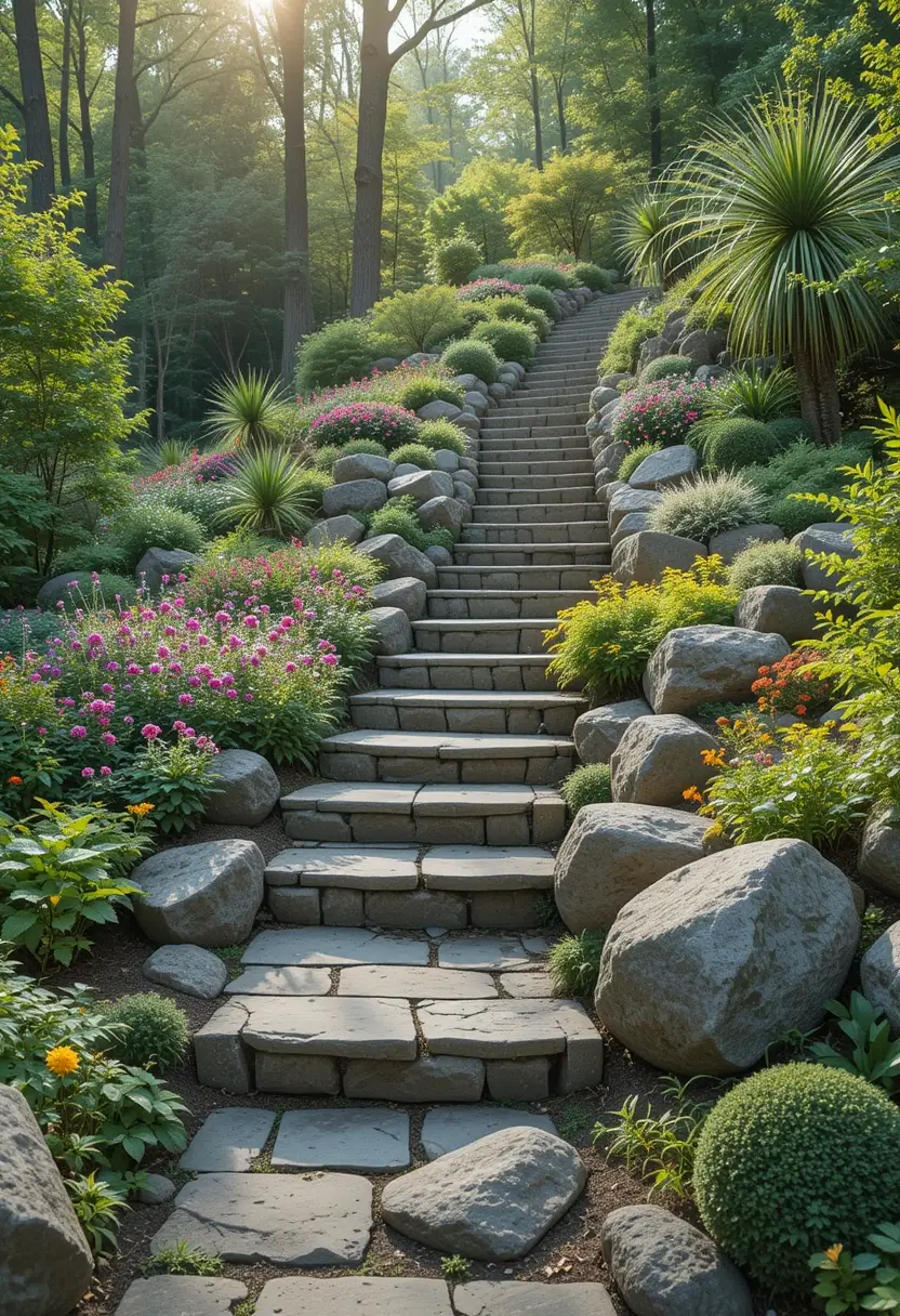 Slope Garden Walkway